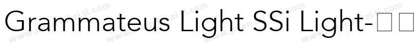 Grammateus Light SSi Light字体转换
